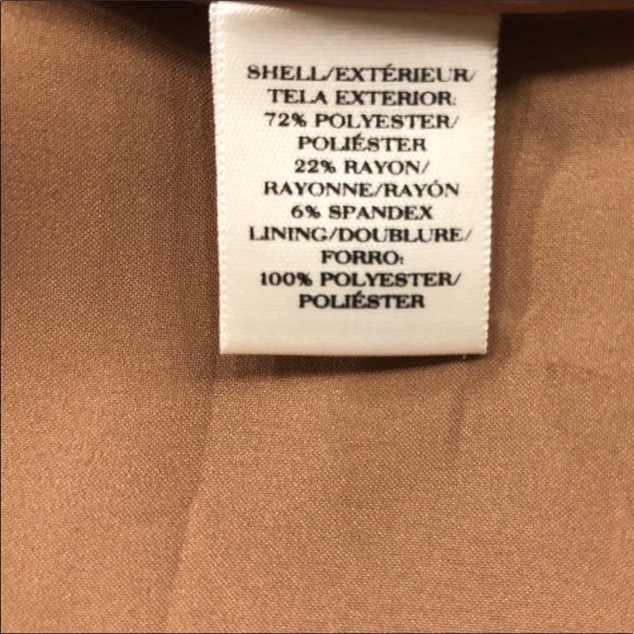 Ann Taylor Black & tan zipper pencil skirt size 6 - Picture 8 of 8